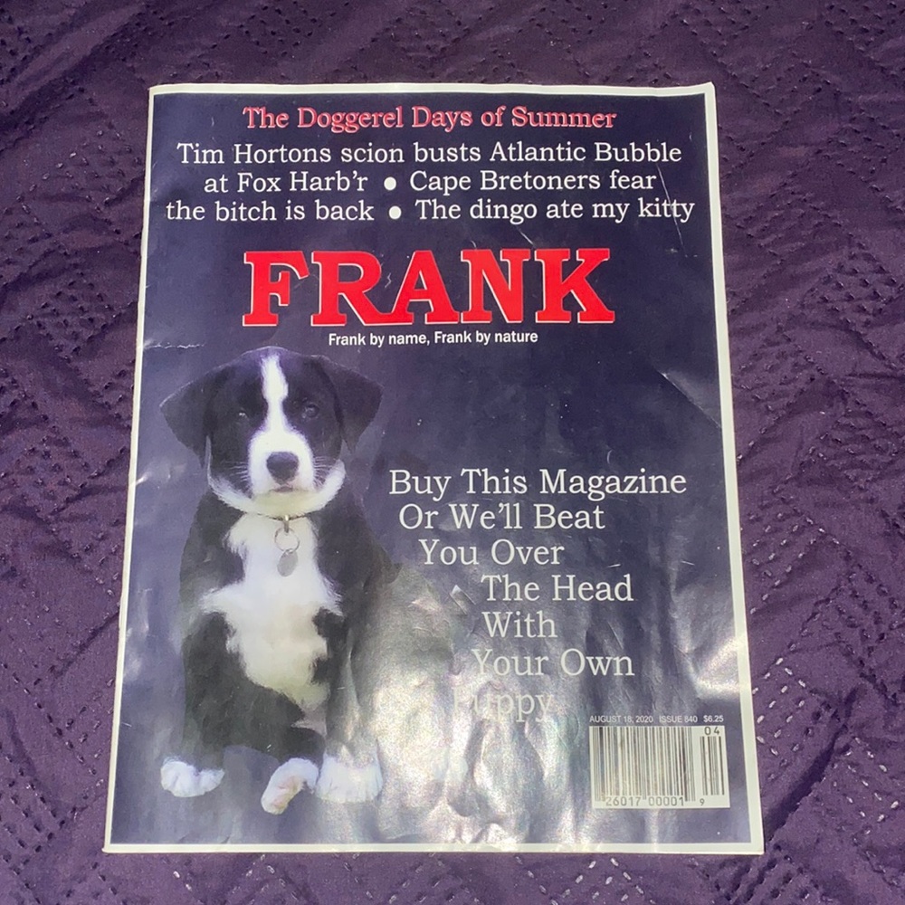 FRANK Magazine The Doddler Days of Summer August 18 2020 issue 840 Nova Scotia